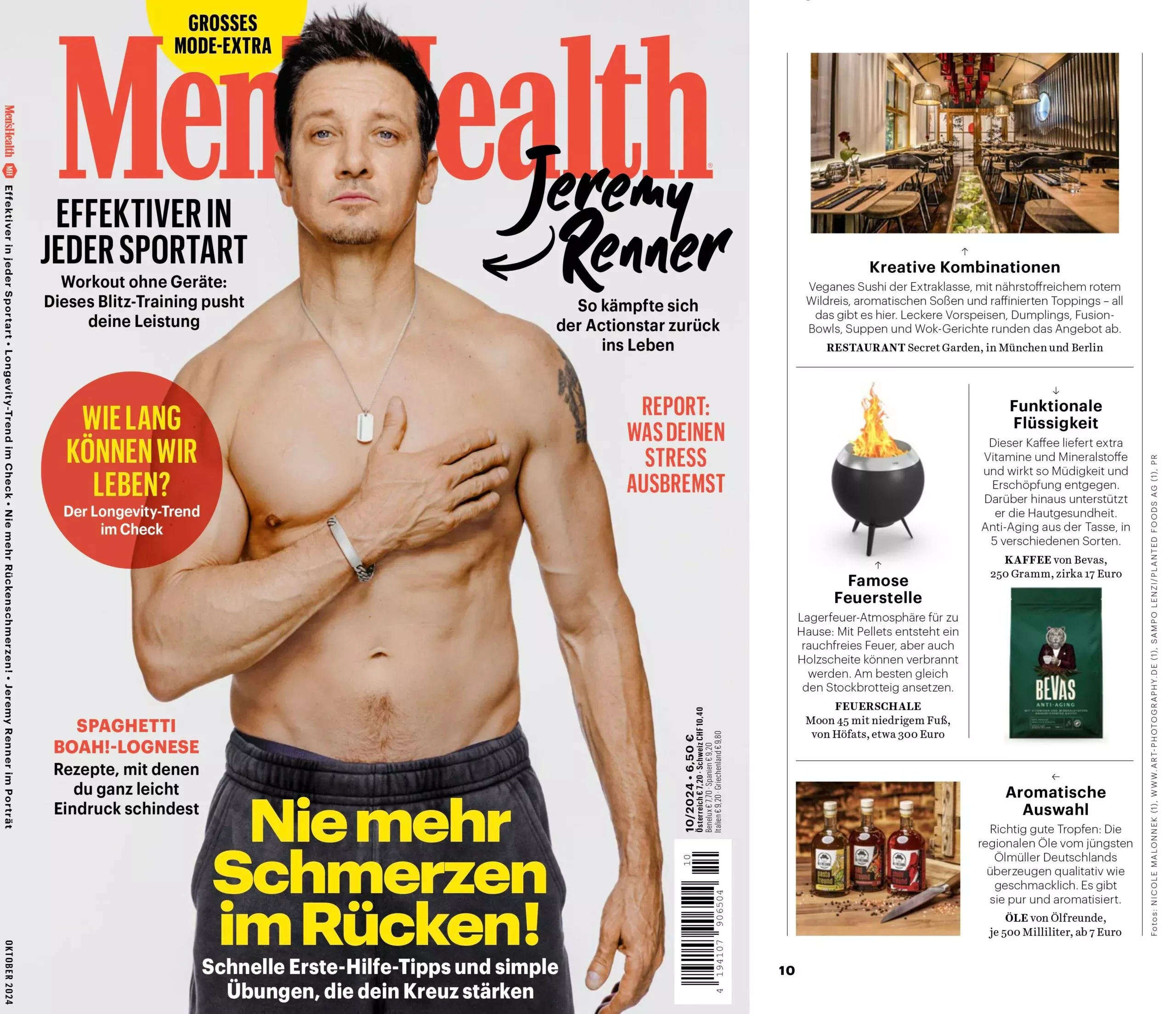 Bevas in Men's Health magazine article