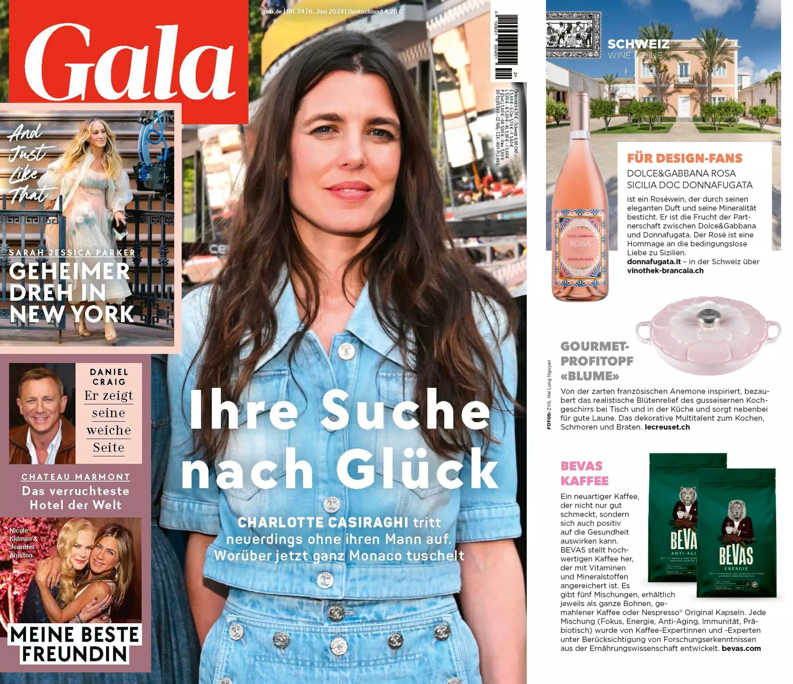 Bevas in Gala magazine article